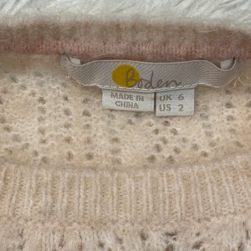 Boden Cream Cable Knit Sweater - Picture 6 of 6